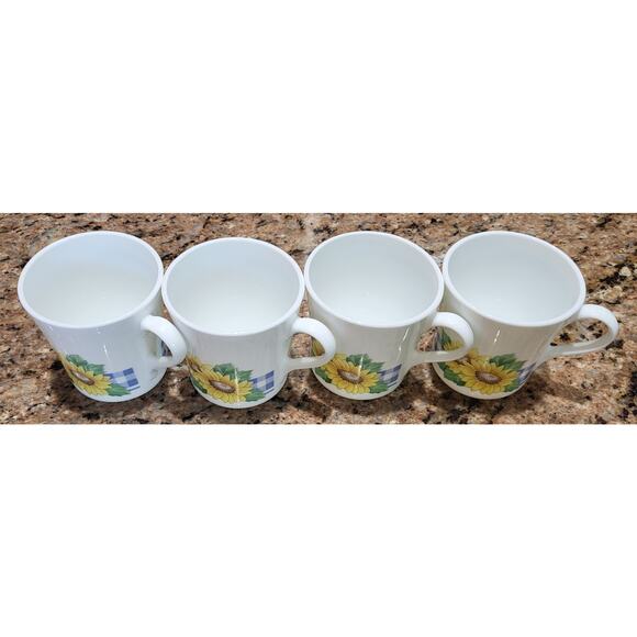 Corelle Sunflower Sunsations (sunflower) Cups (set of 4) - Picture 3 of 13